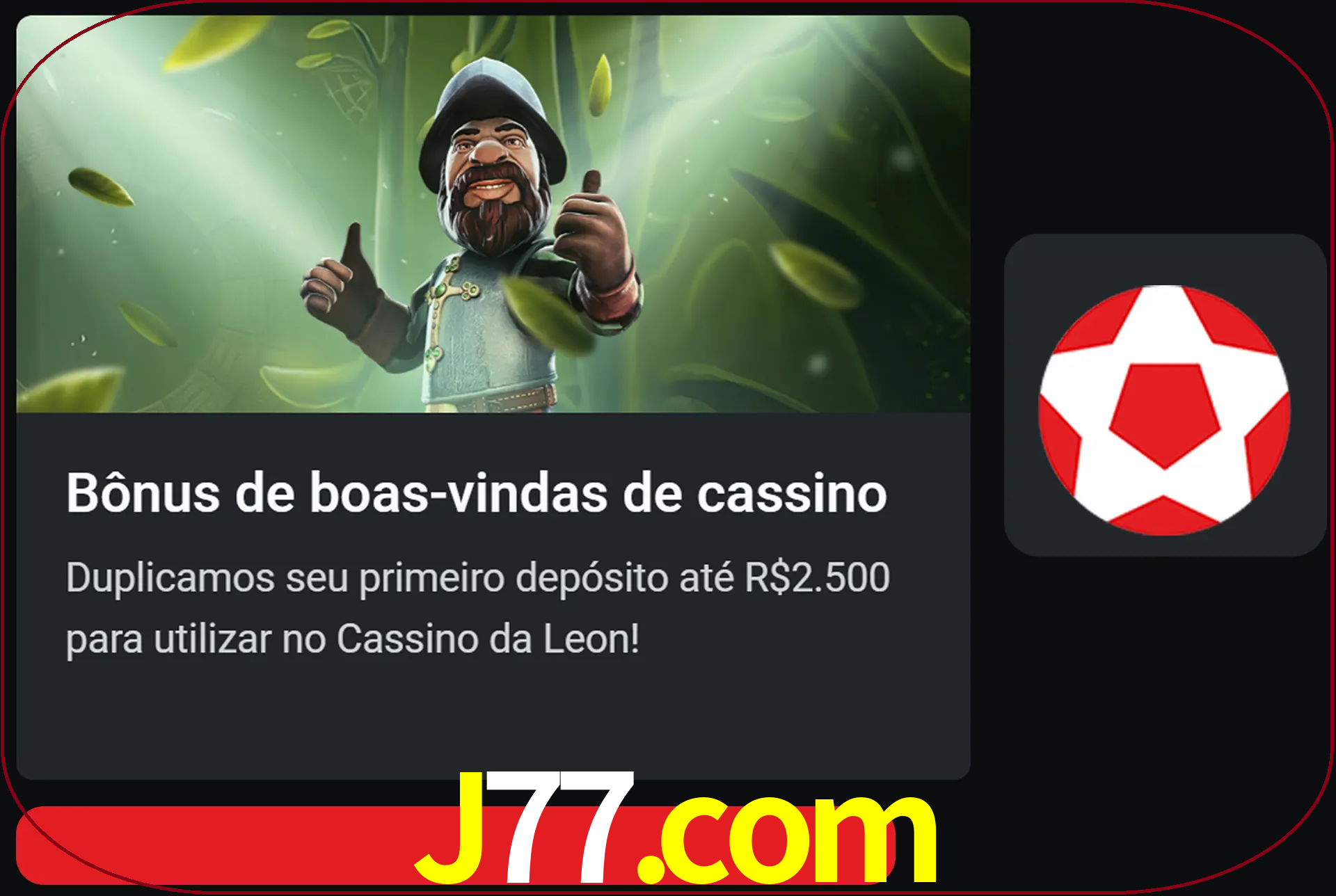 Receba seu dinheiro do bônus de boas-vindas após o primeiro depósito.