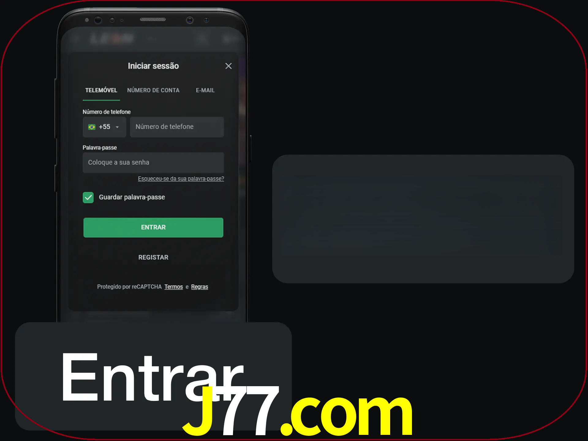 Faça o login para começar a apostar e jogar no cassino.