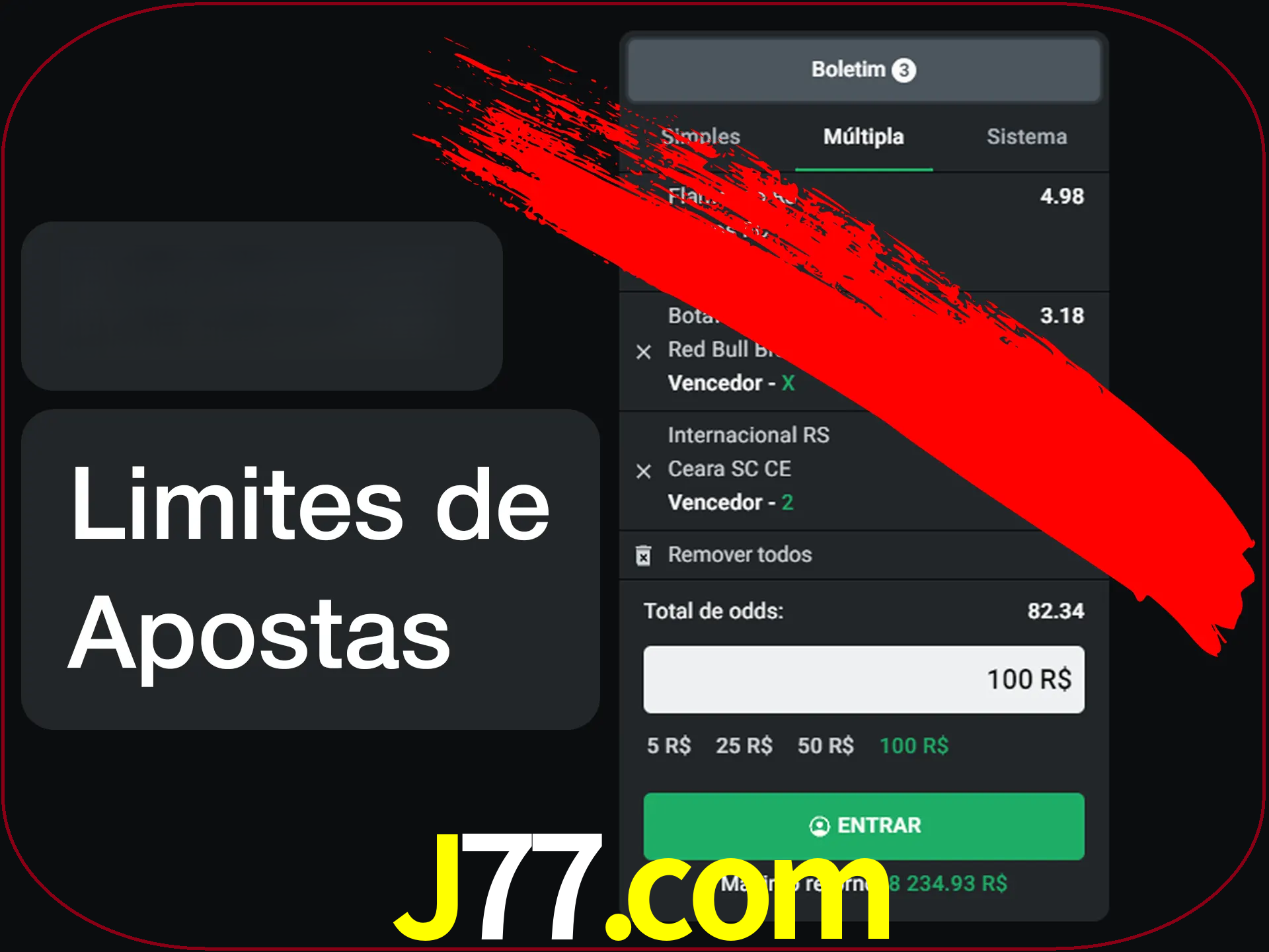 Não faça apostas loucas.