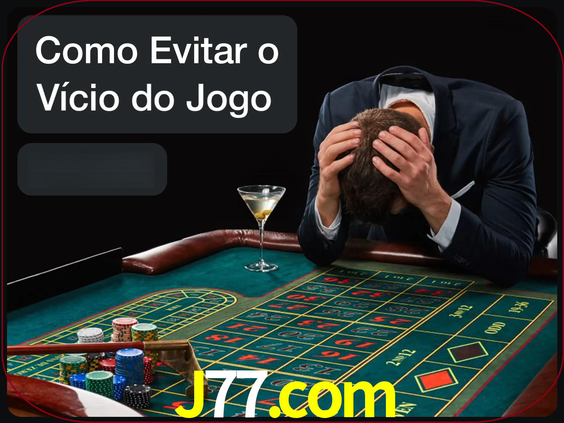 Você é responsável por cada uma de suas apostas.